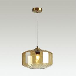 Odeon light 4747/1 PENDANT ODL21 365 янтарный/бронзовый Подвес E27 60W BINGA  - 6 купить